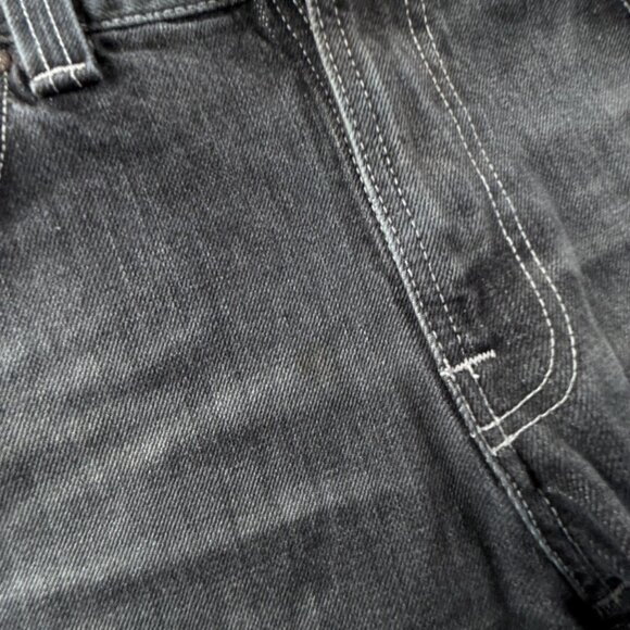 Nudie Jeans Men Denim Jeans Low Slim Jim Used Black Cotton J676 Adult ACTL 32X33 - Picture 10 of 16